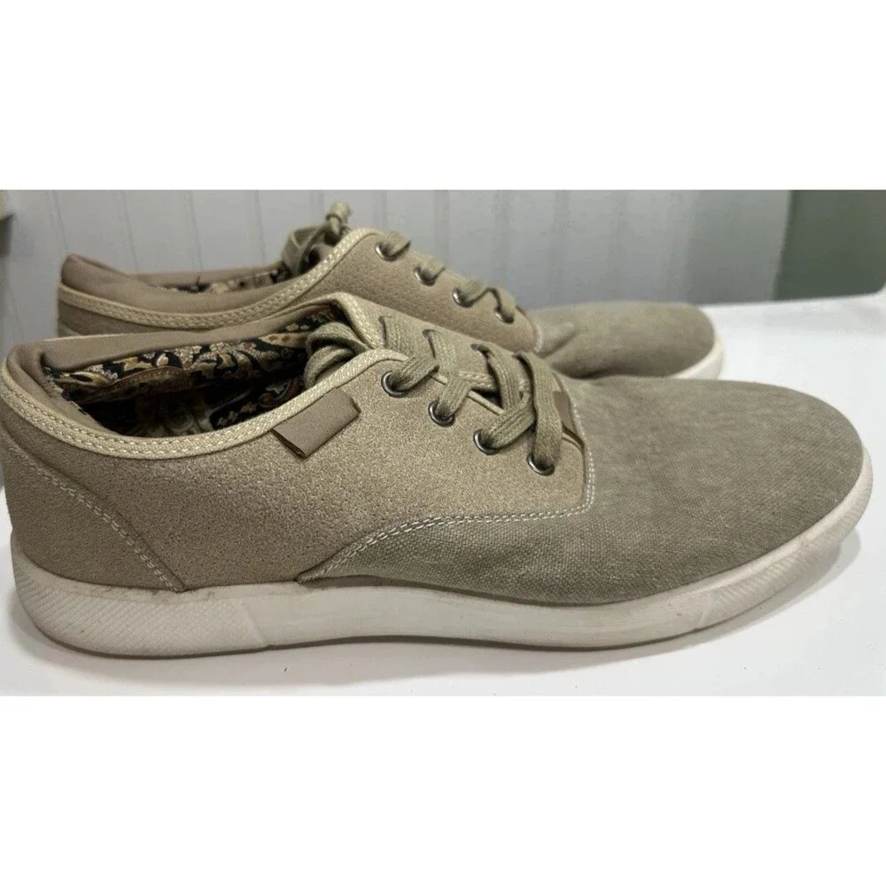 Robert David Hudson Men’s Canvas Lace Up Casual Shoes Sneakers Size 10